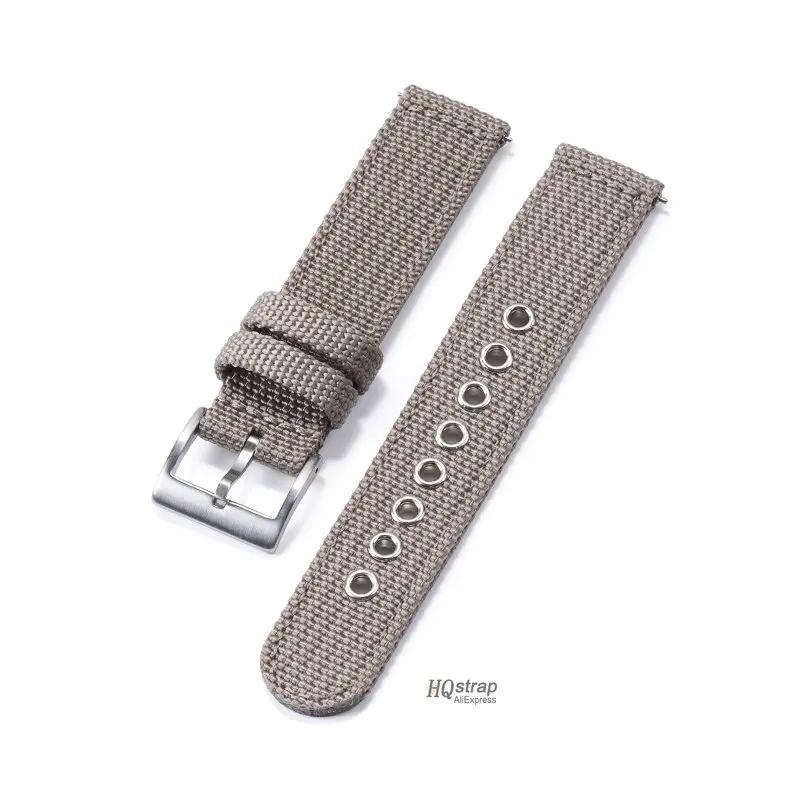 Colorful Nylon Watch Strap Stainless Steel Buckle Universal Replace Bracelet Quick Release Band for Men Women 18mm 20mm 22mm
