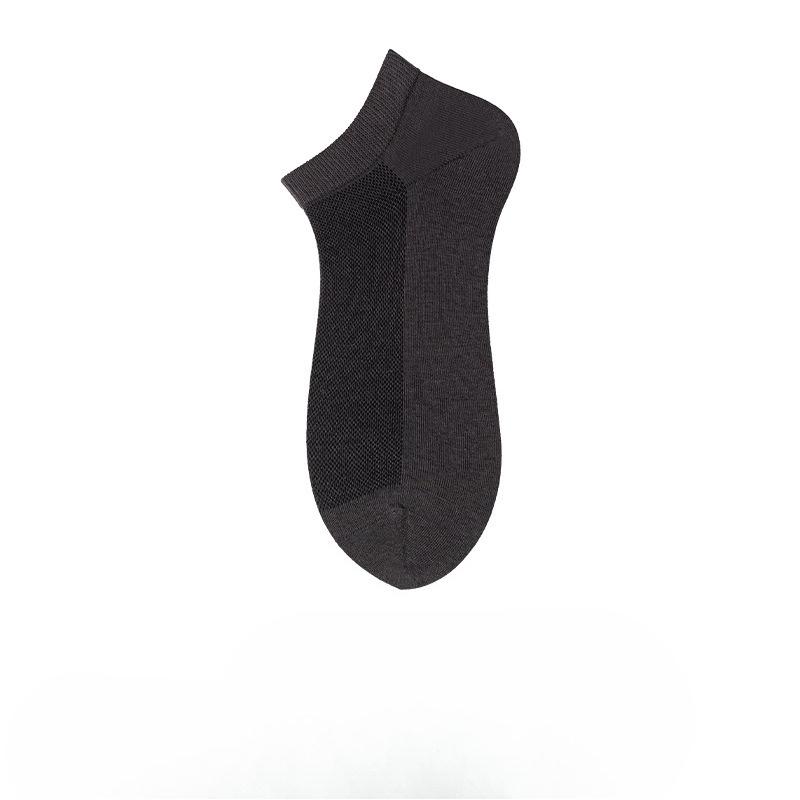 Socks Men's Summer Lightweight Pure Cotton Short Socks Low-cut Boat Shoes Mesh Breathable Anti-odor Men's Socks