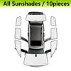 Car Full Sun Visors For Volkswagen VW Passat B8 Body Kit 2014-2024 Full Privacy Window Visors Curtain Sun Covers Car Accessories