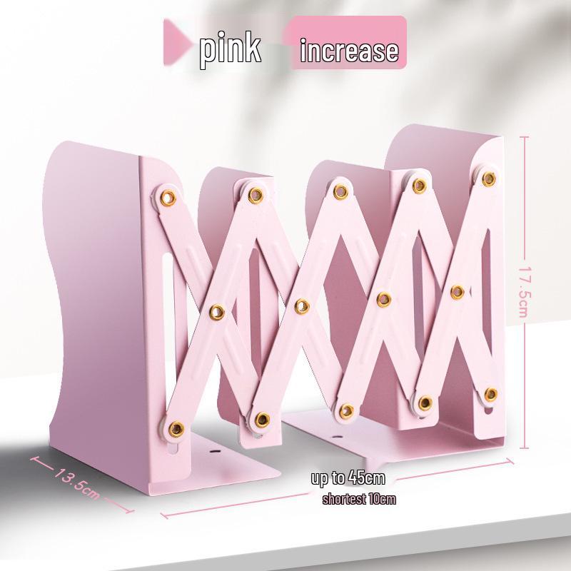 Zásuvný stolní regál na knihy s držákem na tužky a děličem knih pro studenty