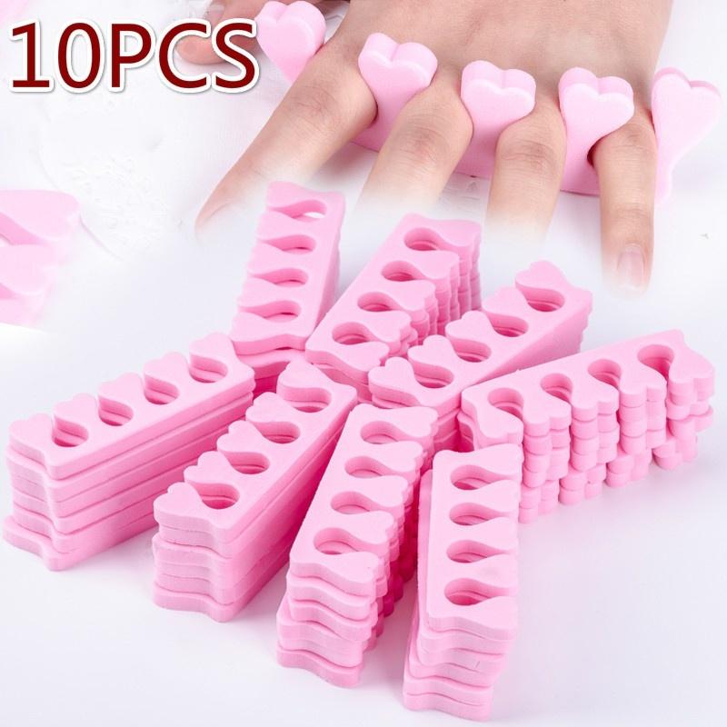 10Pcs Nail Art Soft Foam Finger Toe Separator Set Salon DIY Painting Nails Extending Anti Touch