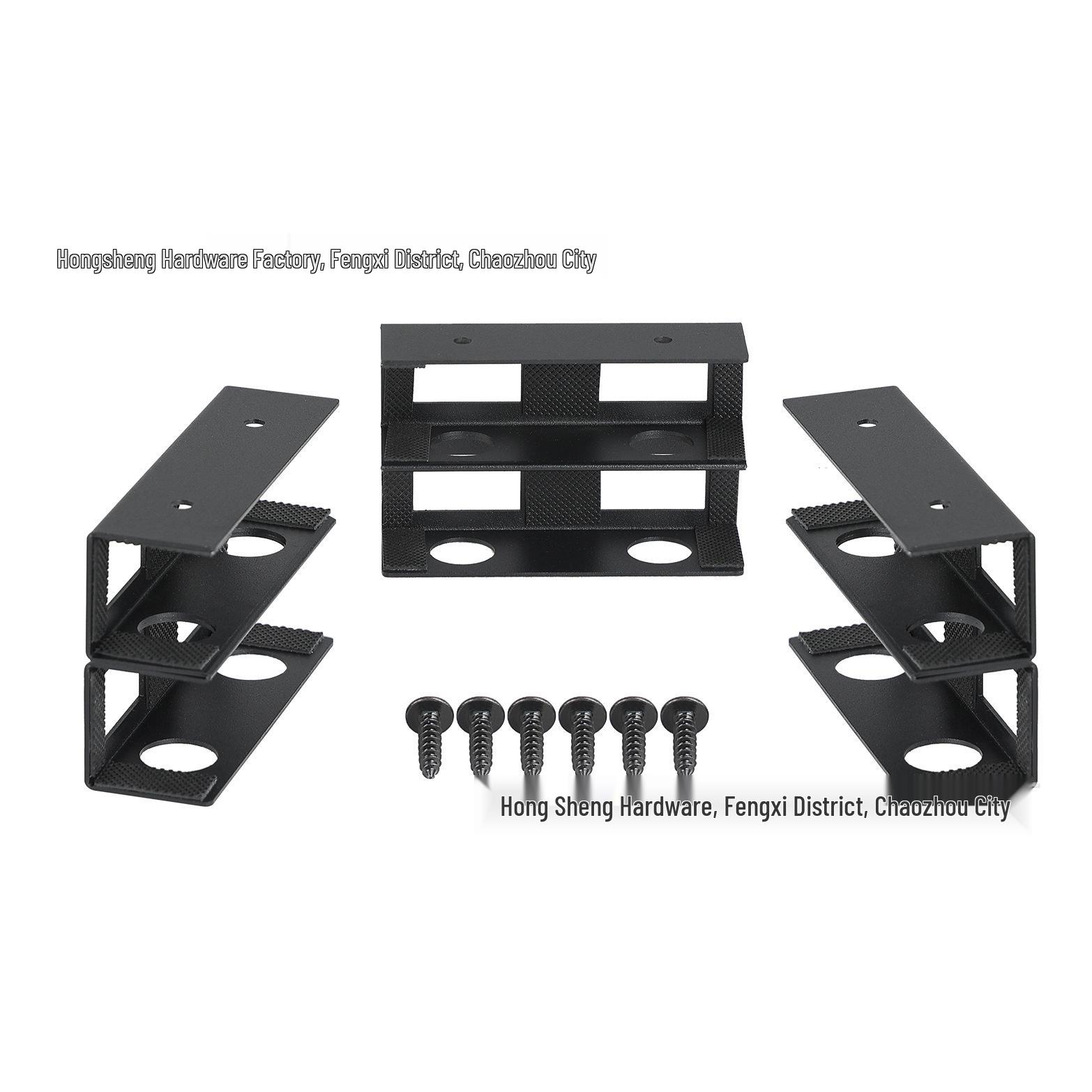 Under-Desk Double-Layer Metal Laptop Stand & Storage Rack for MacBook Pro
