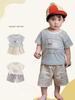 Boys' Korean Style Summer Set: Short-Sleeve T-shirt & Five-Point Shorts, 2026 Collection - Baby Summer Clothes