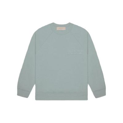 Fear of God Essentials Fleece-Sweatshirt mit Rundhalsausschnitt und Buchstaben-Logo-Print Unisex-Oberteile Sycamore Mist-Blue ESSENTIAL192BT222041F