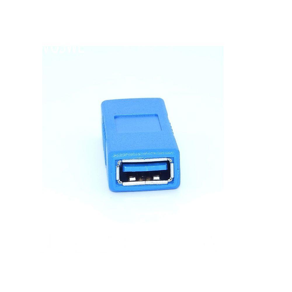 Black Blue Consumer Electronics Coupler Gender Connector USB 3.0 Adapter Type A Female To Female