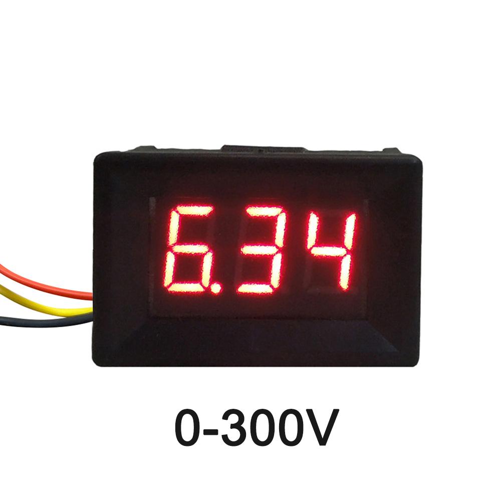 

Міні цифровий DC вольтметр 3-розрядний 0,36-дюймовий світлодіодний трипровідний цифровий вольтметр Головка Червоний Зелений Синій Дисплей