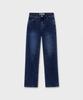 PLAC WOMEN Straight Denim Pants A02 Mid Blue