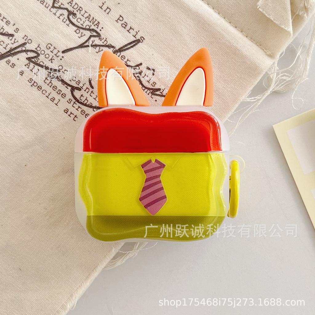Rabbit Fox for AirPods Pro1 Earphone Cover Judy 1 Generation Nick 1 Generation Bluetooth Headset Protective Case