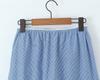 Women's Striped Casual Set: Relaxed Fit Long-Sleeved Shirt, Camisole, and Wide-Leg Pants (Long/Short Options)
