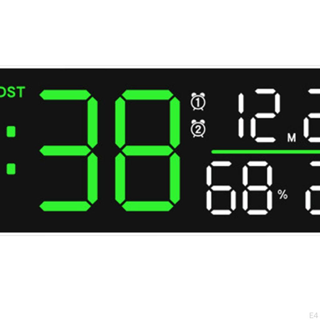 Digital Alarm Clock Desk Clocks Multifunctional Practical Modern LED Display for Table