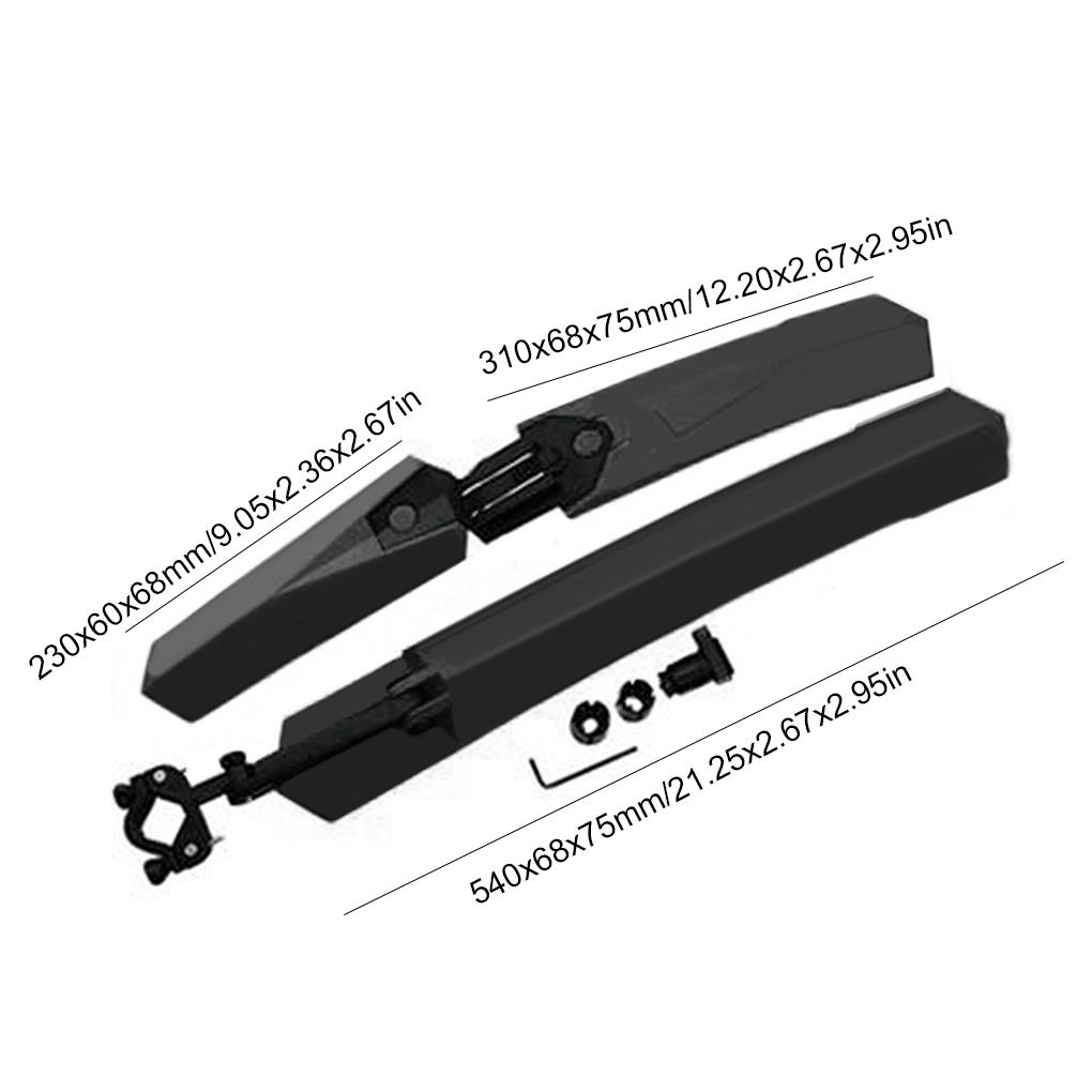 3 Stück Universelle Fahrradschutzbleche Kunststoff Abnehmbarer Schmutzfänger Ersatzteil Radfahren Kratzschutz