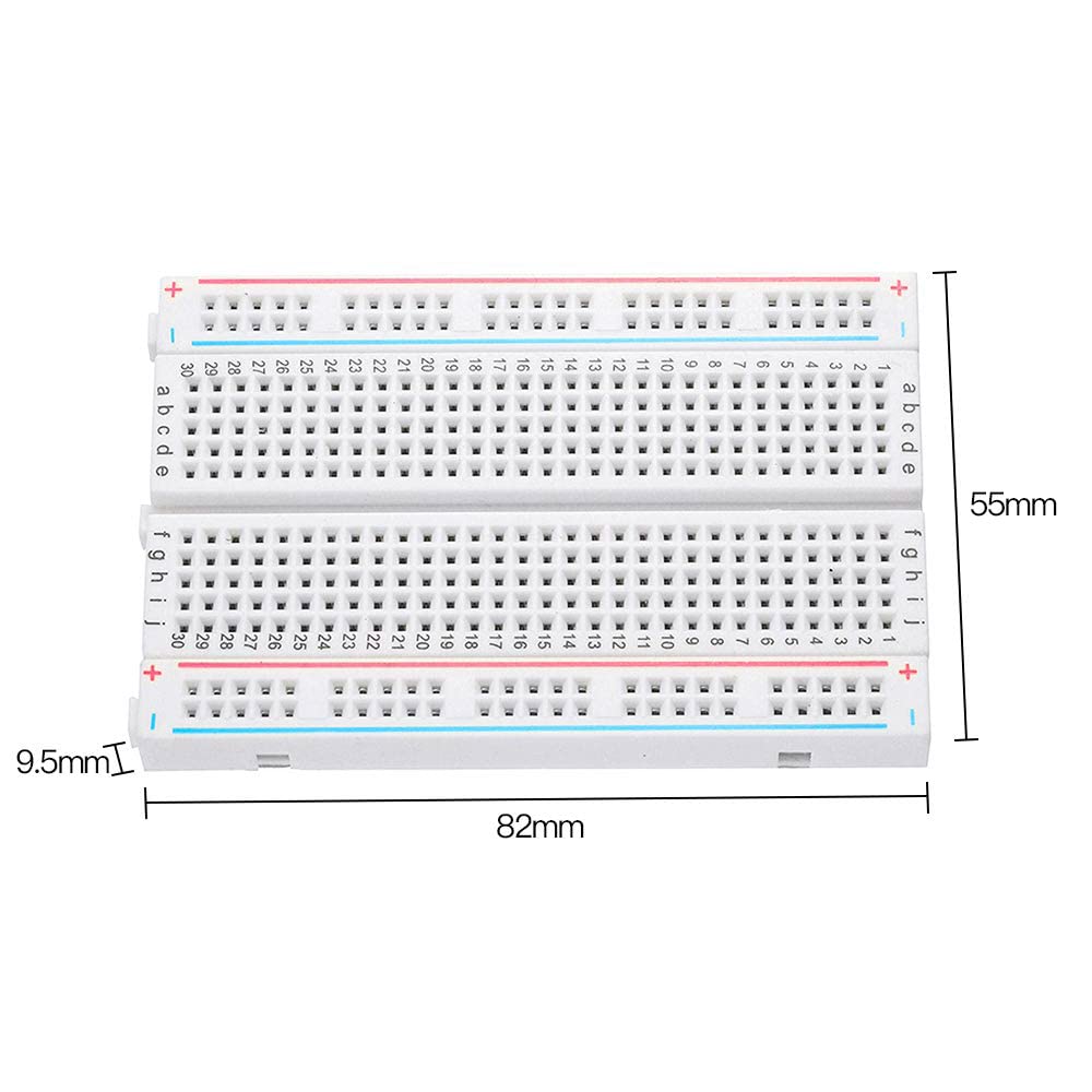 Samcos 400 Set of 400 Tie Mini Breadboard for with Adhesive Tape Breadboard, Holes, 5, Points, Arduino, Electronics,