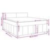 VidaXL Sommier à lattes de lit avec matelas Crème 180x200 cm Tissu 3289445