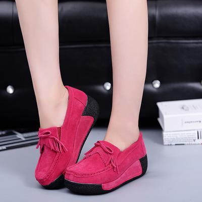 Mode Damen Sneaker Herbst Dicke Sohle Freizeitschuhe Leichtgewicht Outdoor Wandern Schräger Absatz Flache Sohle Bequeme Einzelne Schuhe Damen
