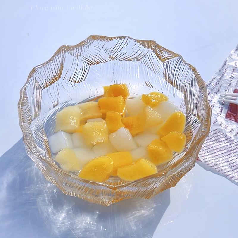 Xuejing Tea Wash Engraved Crystal Glass Salad Bowl