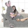 2024 100cm American Big Rabbit Plush Doll Soft Appease Toys For Valentine's Day Gifts