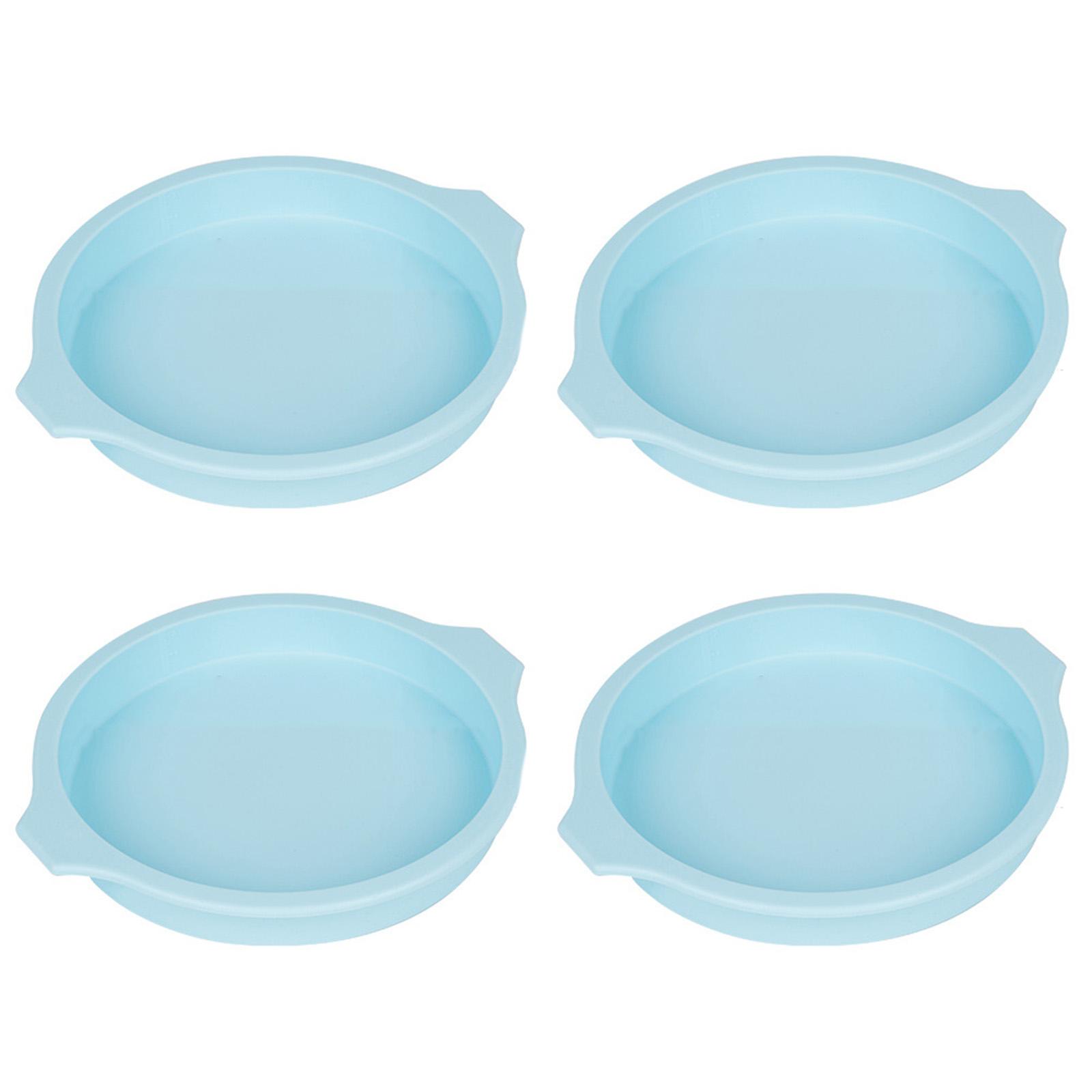 

4pcs Portable Silicone Cakes Molds Silicone Disc Molds Perfect For Rainbow Cakes Resin Coasters And Handmade Soap B