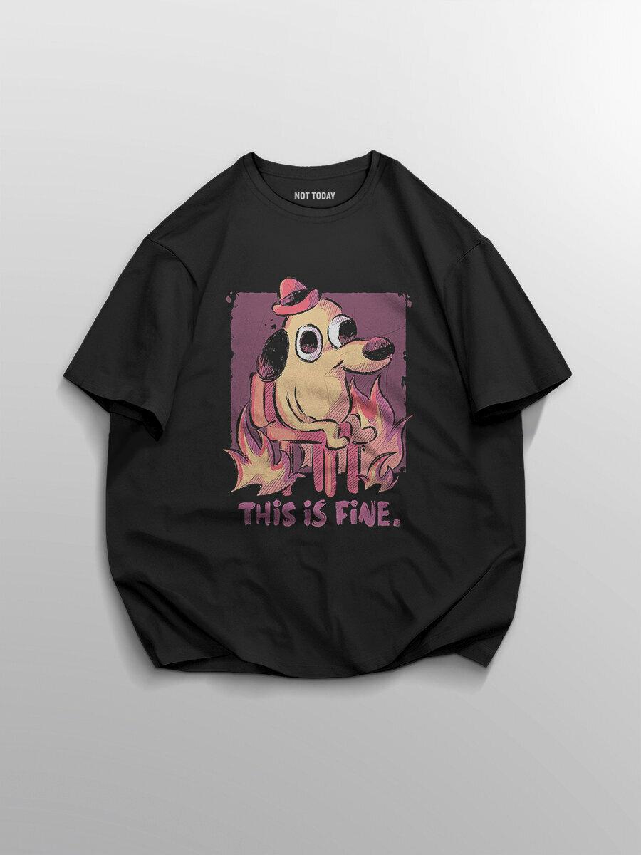 NOT TODAY print T-shirt M