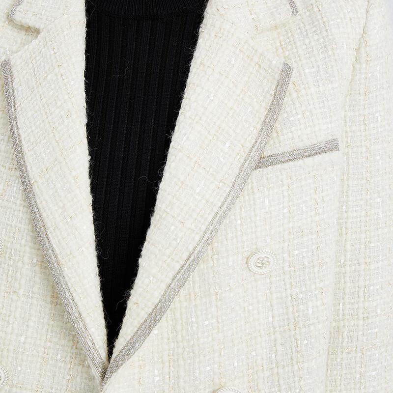 TATU Women's Elegant Short Tweed Style Jacket