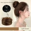 Bird Nest Shaped Fake Hair Bun Scrunchie Ponytail Hair Rings Clips Simple Updo Hair Piece  Women