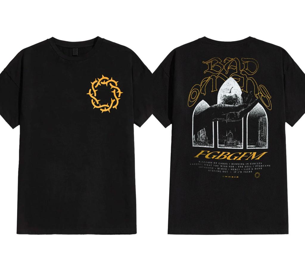 American Heavy Metal Band Bad Omens Graphic T-shirt Men Women Oversized Cotton Streetwear Short Sleeve Soft Female Male Clothing