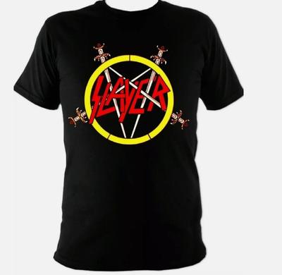 Camiseta Slayer Pentagrama Camiseta Unisex