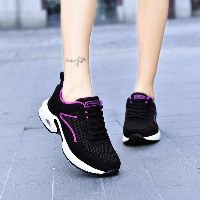 Autumn New Sports Shoes Air Cushion Running Shoes Leather Surface Casual Shoes Sports Running Shoes