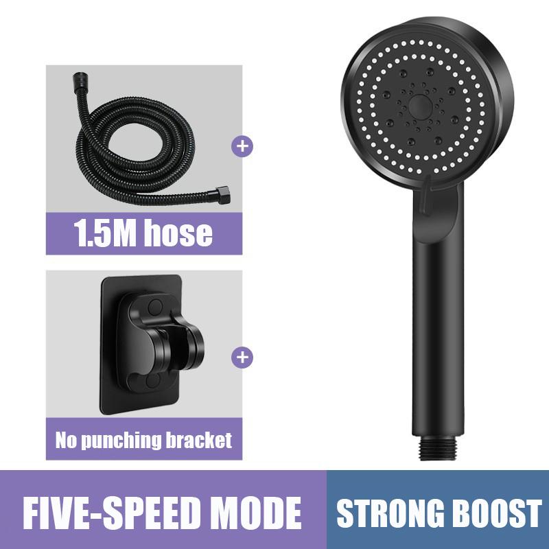 Shower Head Water 5mode Shower Water Saving Spray Nozzle Adjustable High Pressure Head Of A Shower Hygienic Bathroom Accessories