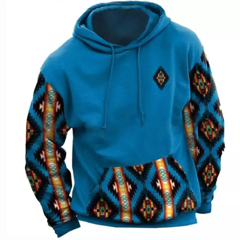 Vintage indické tradiční pánské mikiny s kapucí mikina s kapucí Ropa Hombre ležérní muži nadměrné velikosti oblečení streetwear unisex svetry