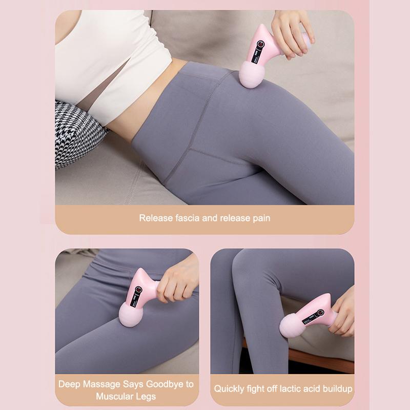 Mini Massage Gun Usb Rechargeable Portable Full Body Muscle Massage 4-Speed Adjustable Fascia Gun