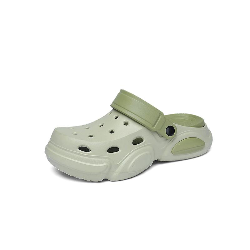 Fashion Summer Clogs Men Slip on Breathable Lightweight Thick Sole Water Beach Sandals Indoor Outdoor Fashion Cave Shoes