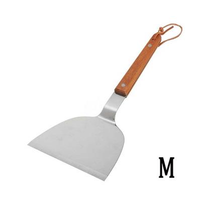 1pc Long Hand Chopper Kitchen Utensil Wood Handle Cooking Shovel Spatula Pastry Tools Scraper