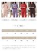 Pajama Embroidered Elastic Flannel Top and Warm and Long Logo Elastic Open Long Elastic Loose Casual Fashion for and Winter [xppe] Women's Set, Pants,