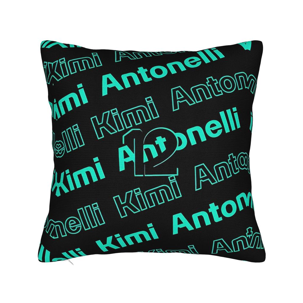 Andrea Kimi Antonelli Driver Square Pillow Cases Cushion Cover Creative Zipper Decorative Pillowcase for Car xcm