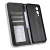 For Samsung Galaxy S25 Edge Case Wallet Stand Retro Texture Leather Phone Cover