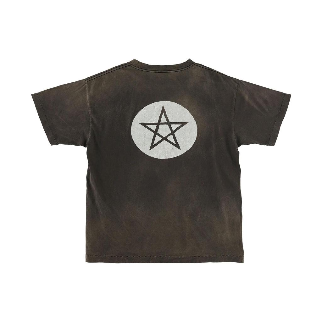 Saint Mxxxxxx Human Fear T-Shirt Vintage Black Men Streetwear SM-S22-0000-011