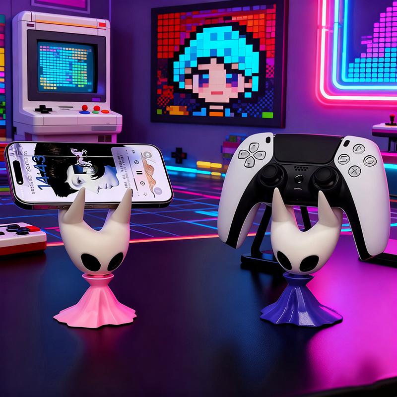 Soporte para Mando de Juego Hollow Knight Hornet Compatible PS5PS4 Switch Xbox Base General Soporte para Teléfono Móvil Decoración de Escritorio Regalo para Jugador