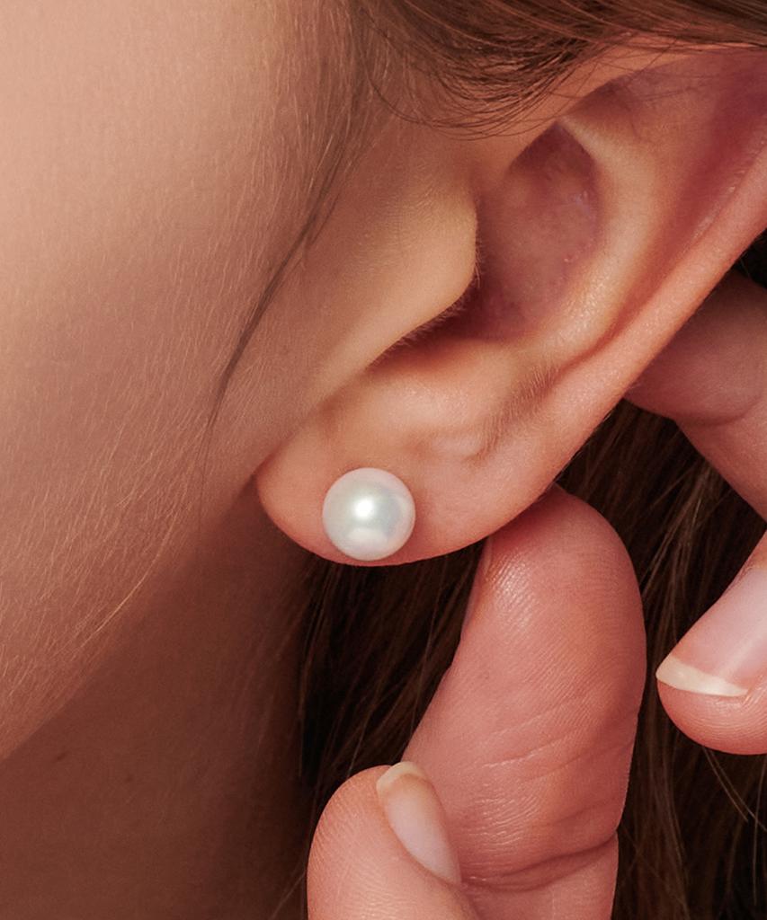 Loveenb [14K Gold] Daily Pearl Earrings