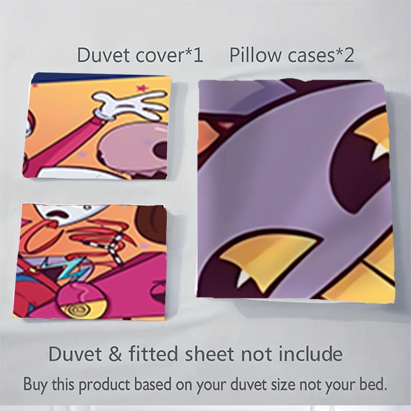 3Pcs Cartoon Characters Celebration Bedding Sets For All Sizes New 3D Printed Bed Cover Comforter Duvet Cover Pillowcase Bedroom Decoration