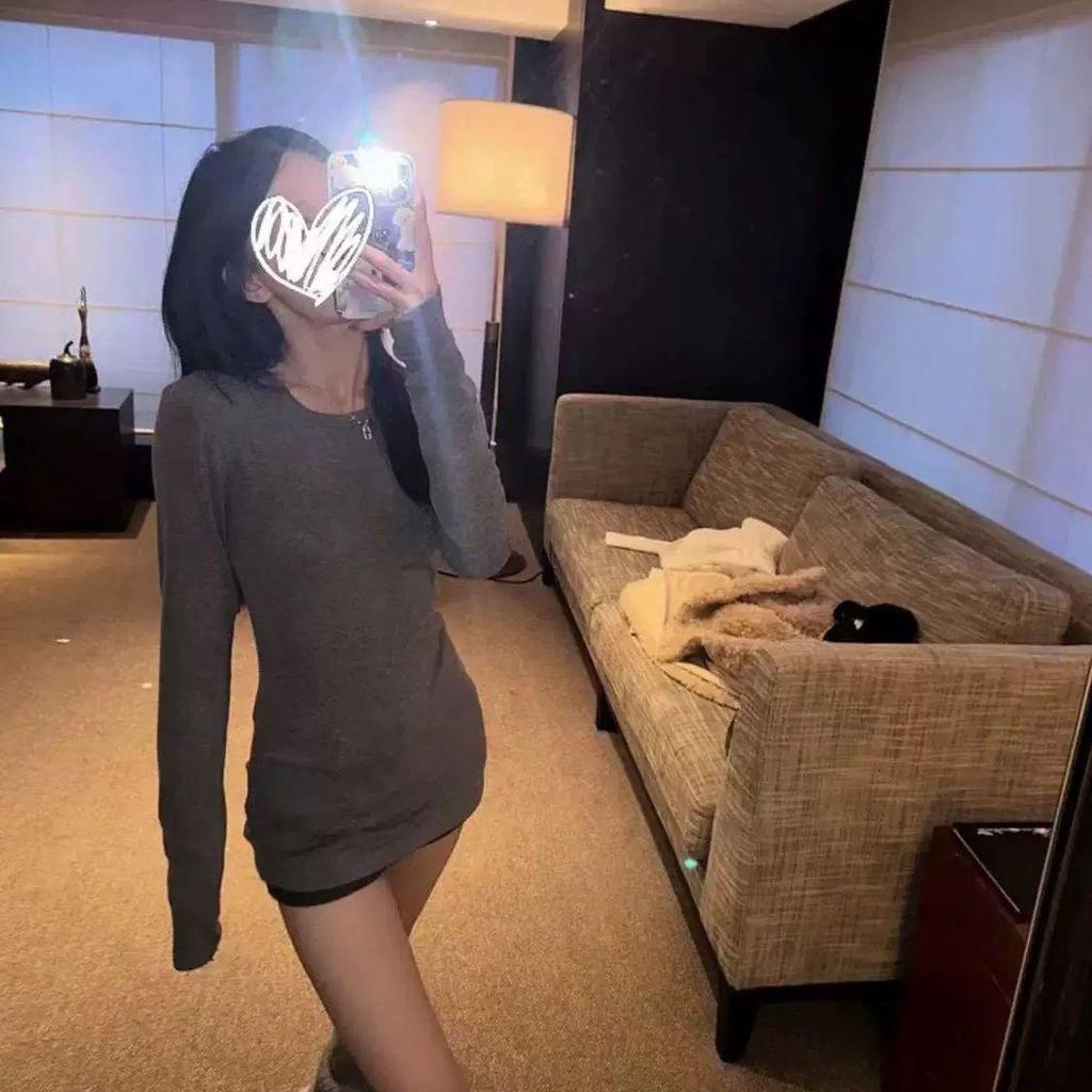 2025 Damen Slim Langarm-T-Shirt: Herbst/Winter Vielseitige Basisschicht