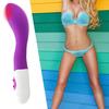Women Silicone Vibrator 10 Vibration Modes Sex Toy Battery Powered G-Spot Vibrator Clitoral Nipple Stimulator for Adults
