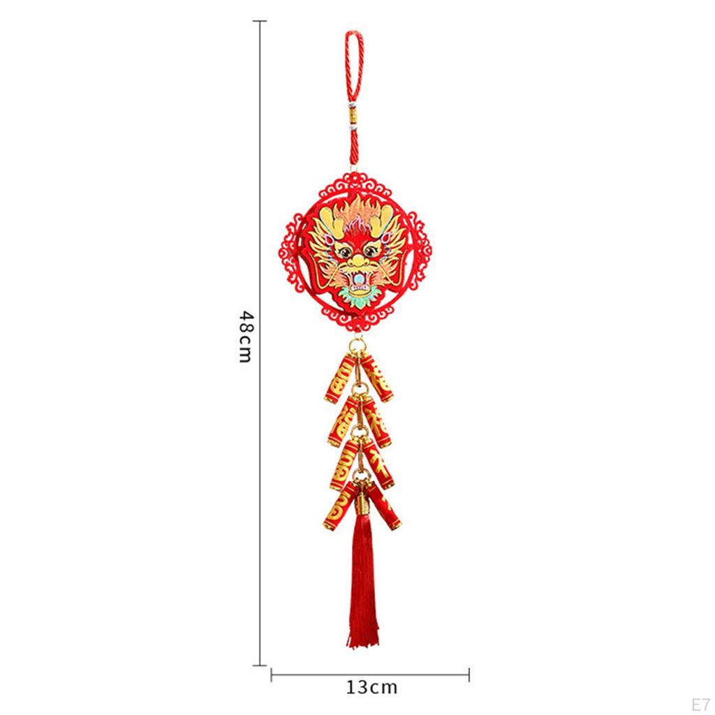 Chinese Year Hanging Decoration Charm Tassel Pendant Traditional Spring Festival Decor for Wall