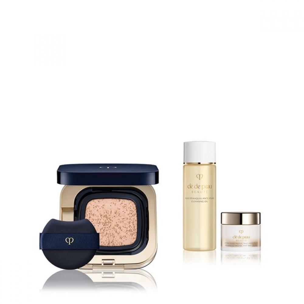 Cl De Peau Beaut Сияющий кушон-тональная основа Dewy Set I10