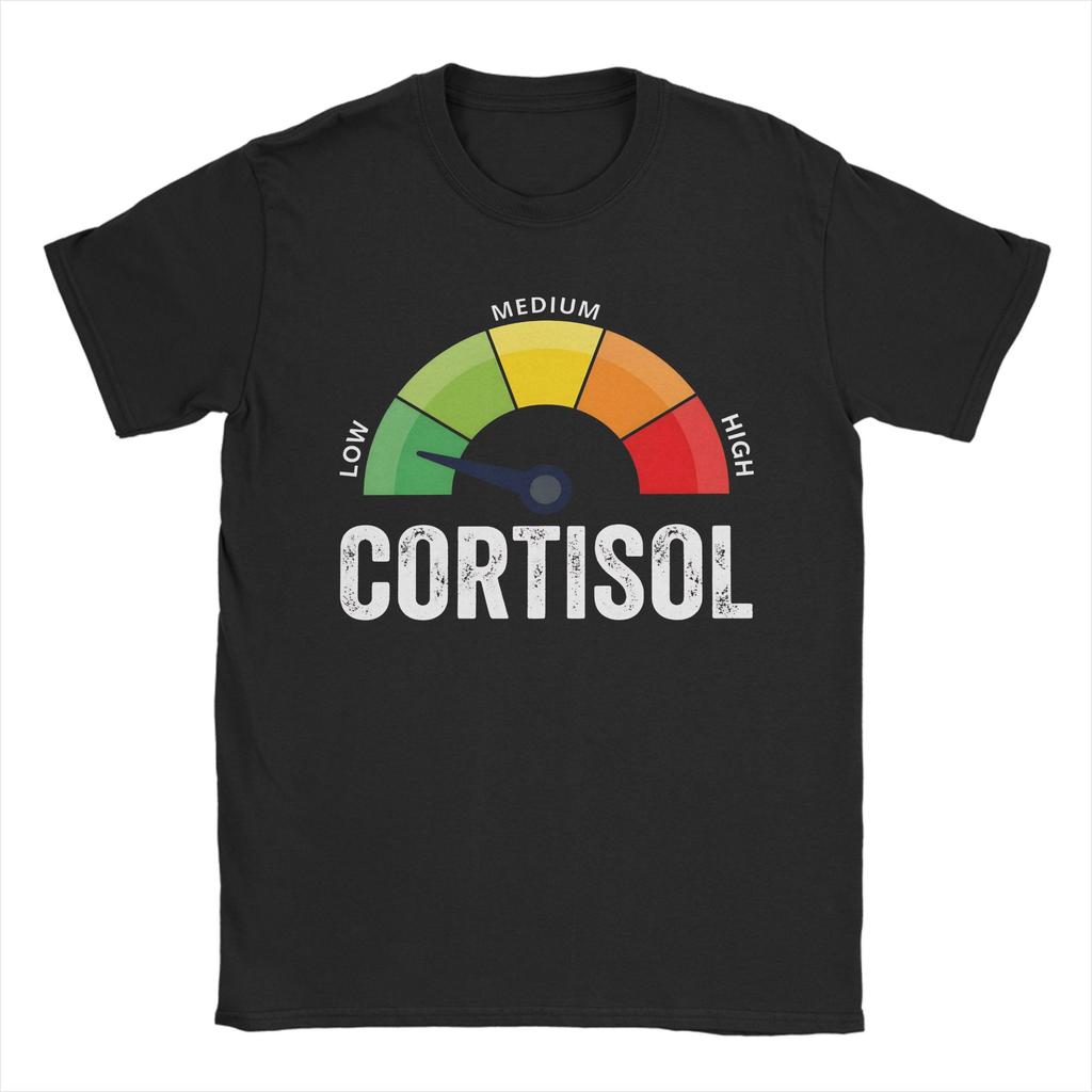 Mens Womens Low Cortisol Levels V T Shirt Cotton Printed Tee Shirts  Clothing Outfits