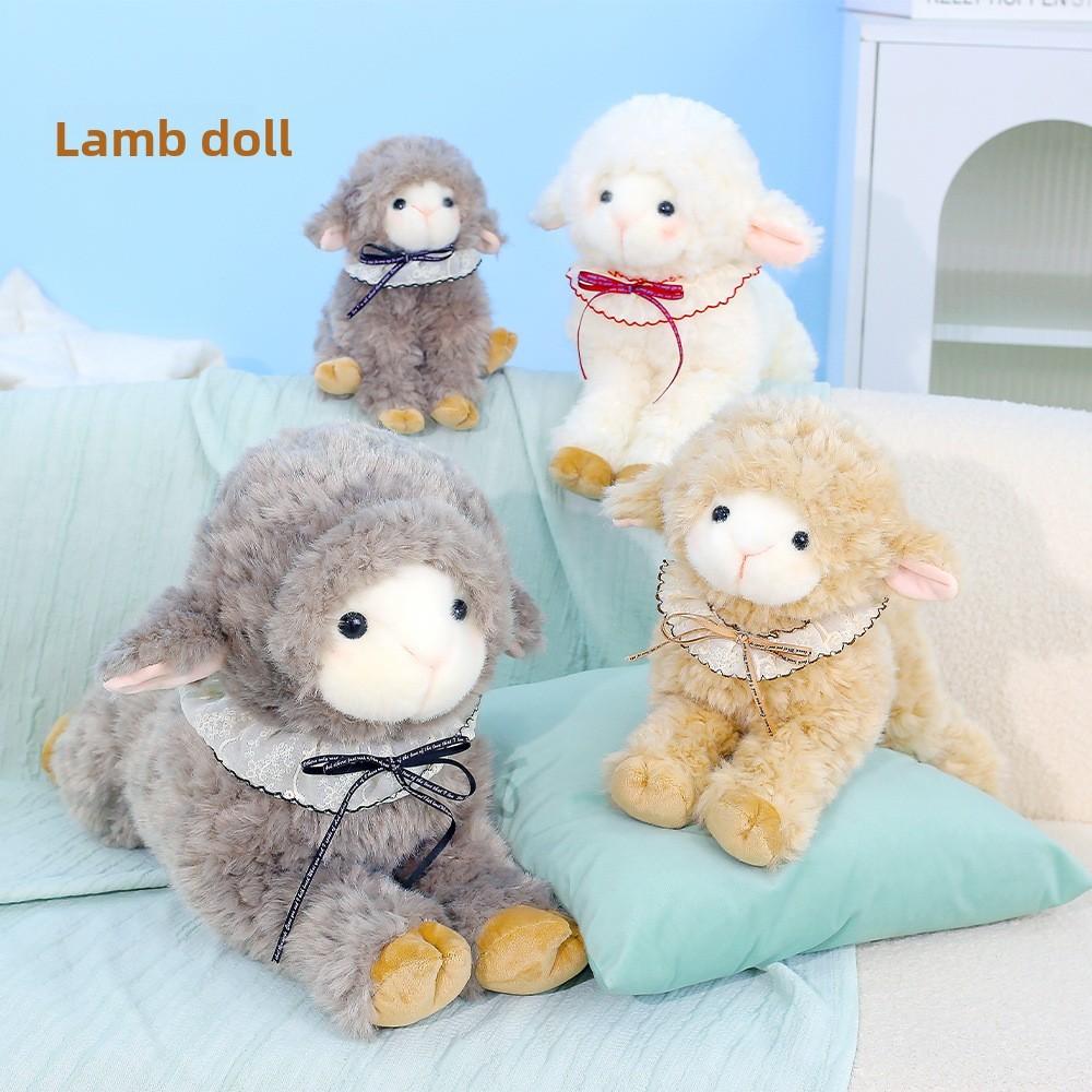 Plush Sheep Toy With Soft Polyester Filling Perfect For Kids Bedtime And Gift Giving