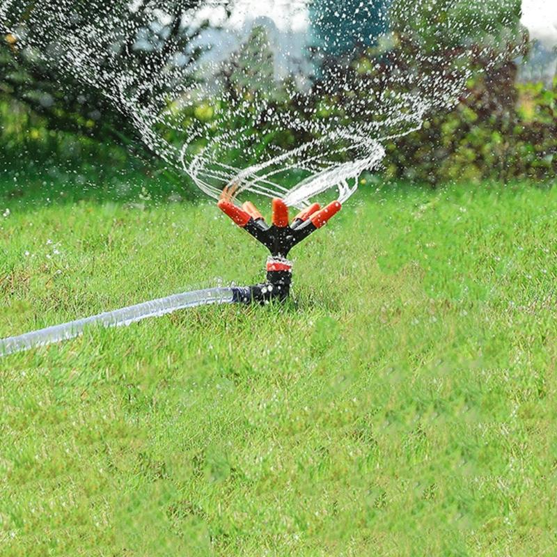 Efficient 5 Arm Sprinkler for Garden Watering Practical Irrigation Nozzle with Nonslip Handle Flower Irrigation Tool