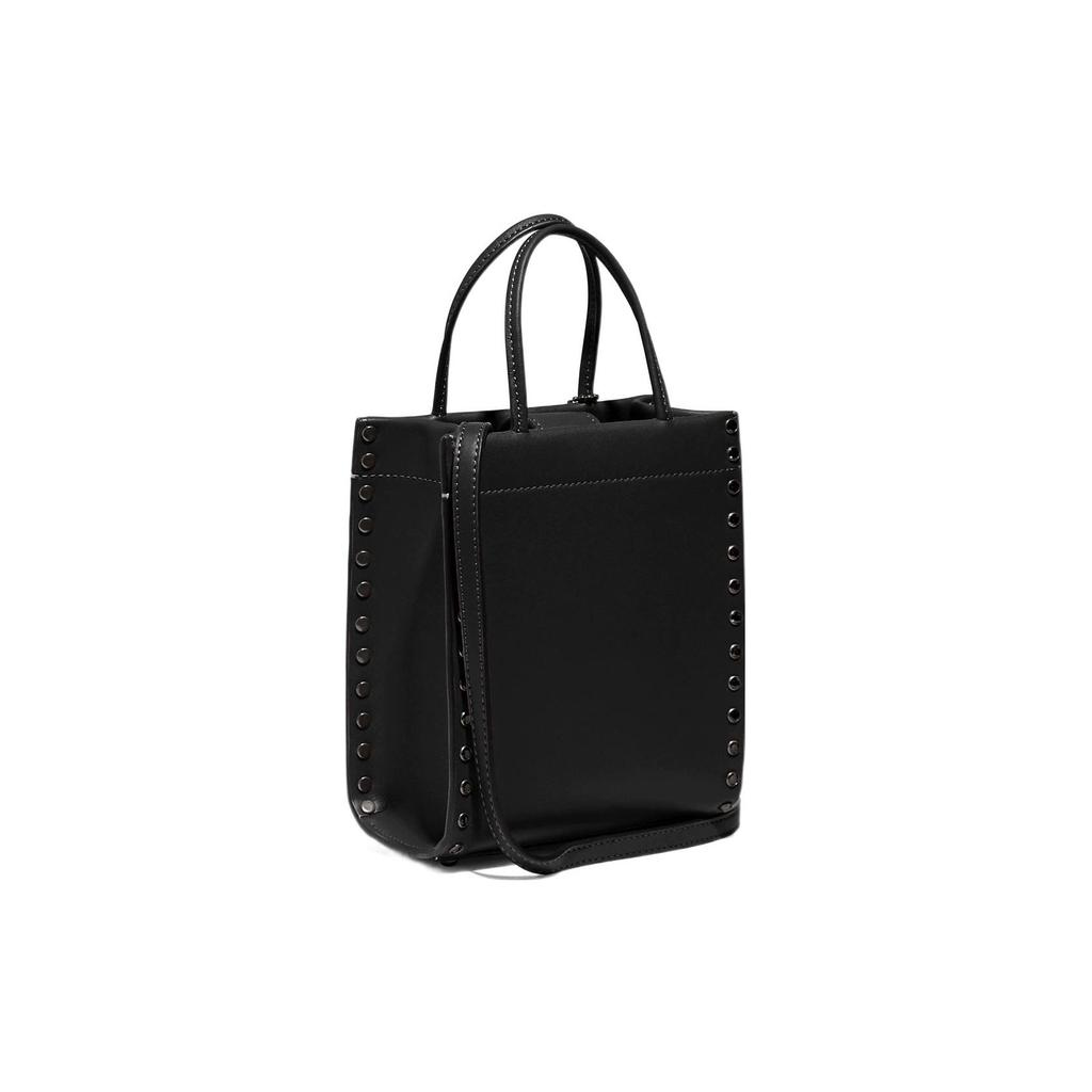 New COACH Cashin Leather Shoulder Bag Crossbody Bag Handbag Mini Women's Black CE729-V5BLK