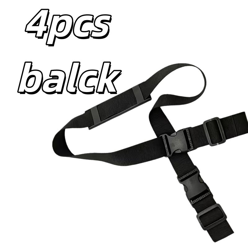 

4pcs Multi-Function Scooter/Bike Carry Strap – Adjustable Nylon, for Beach Chairs, Yoga Mats, Travel