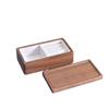 Wooden Magnetic Jewelry Box: Portable Ornamental Necklace & Ring Storage