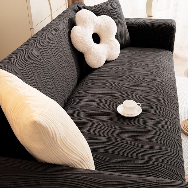 Panya Elastic Jacquard Velvet Full Cover Sofa Cover Dust Proof All Season Suitable  Nordic High End Protective Cover